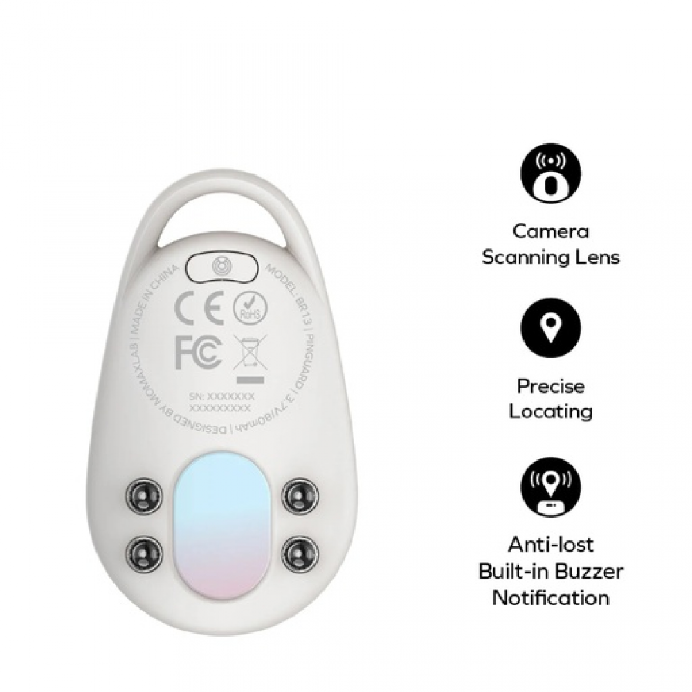 Pinguard Find My Locator with Anti-Spy Camera Detector White
