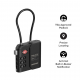 PinLock Find My Locator with TSA Padlock Black