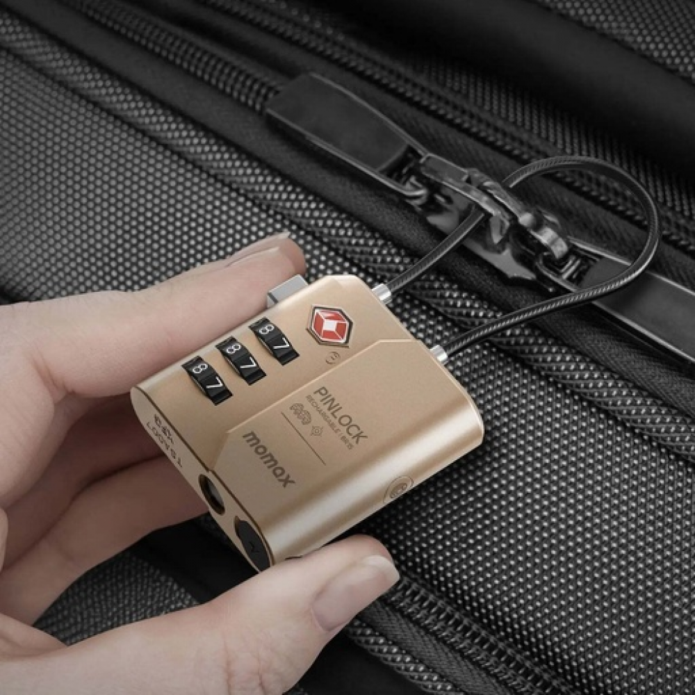 PinLock Find My Locator with TSA Padlock Sandstone