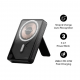 1-Power X Pro+ Magnetic Wireless Power Bank 10000mAh With Built-In USB-C Cable Black