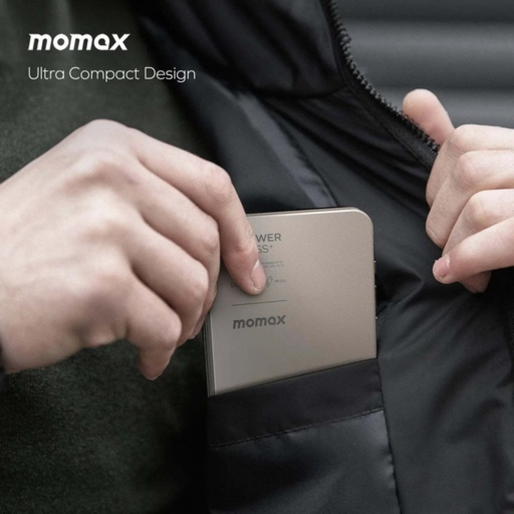 1-Power F.Pass⁺ 5000mAh Magnetic Battery Pack with Built-in Cable Sandstone