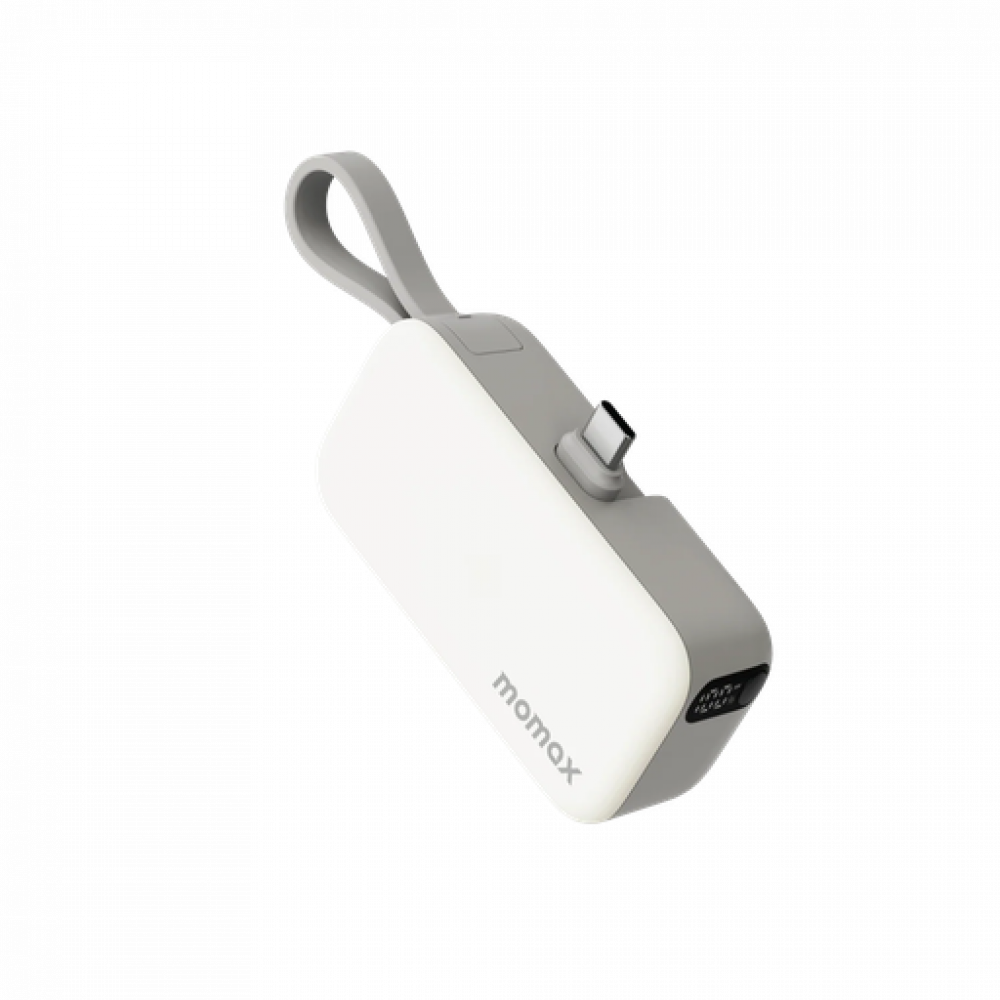 1-Power Mini 3-in-1 Power Bank 5000mAh USB-C White