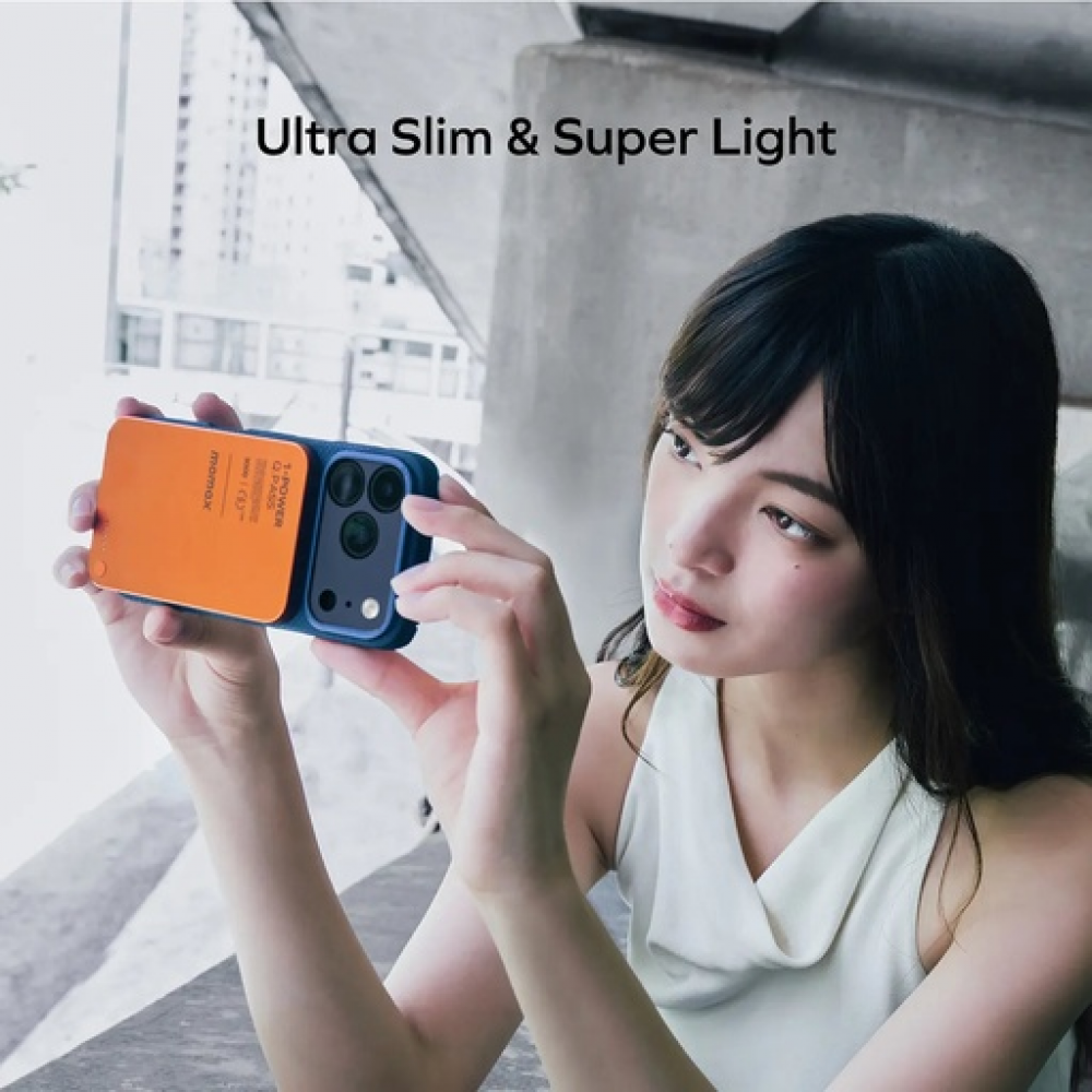 1-POWER Q.PASS 3000mAh Slim Magnetic Wireless Battery Pack (Orange)