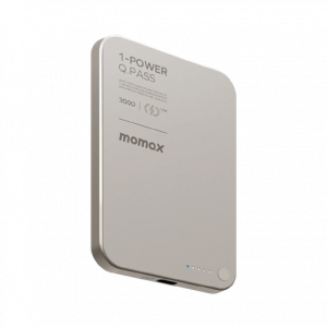 1-POWER Q.PASS 3000mAh Slim Magnetic Wireless Battery Pack (Titanium)  1-POWER Q.PASS 3000mAh Slim Magnetic Wireless Battery Pack (Titanium)