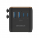 1-World² 5-Port Mini Universal Travel GaN Charger 70W with Dual AC Sandstone