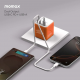 1-World² 2-Port USB-A and USB-C GaN Travel Charger 20W Orange