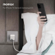 1-World² 2-Port USB-A and USB-C GaN Travel Charger 20W Orange