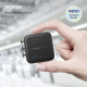 1-World² 2-Port USB-A and USB-C GaN Travel Charger 20W Orange