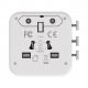 1-World² 2-Port USB-A and USB-C GaN Travel Charger 20W White