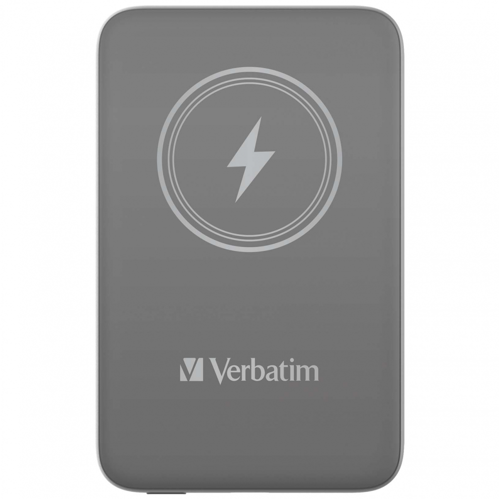 Verbatim Charge 'n' Go Magnetic Wireless Power Bank 10000 mAh Grey