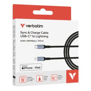 Verbatim Sync & Charge USB C to Lightning 120 cm Verbatim Sync & Charge USB C to Lightning 120 cm