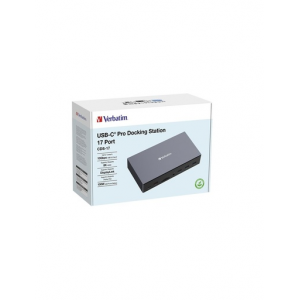 Verbatim CDS-17 USB-C Docking Station με DisplayPort / HDMI 4K PD Ethernet Verbatim CDS-17 USB-C Docking Station με DisplayPort / HDMI 4K PD Ethernet