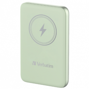 Verbatim Charge 'n' Go Magnetic Wireless Power Bank 5000 mAh Green Verbatim Charge 'n' Go Magnetic Wireless Power Bank 5000 mAh Green