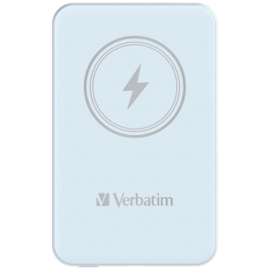 Verbatim Charge 'n' Go Magnetic Wireless Power Bank 5000 mAh Blue Verbatim Charge 'n' Go Magnetic Wireless Power Bank 5000 mAh Blue