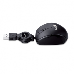 GENIUS MINI MOUSE USB 1200DPI 3BUT OPTICAL RETRACK BLACK GENIUS MINI MOUSE USB 1200DPI 3BUT OPTICAL RETRACK BLACK