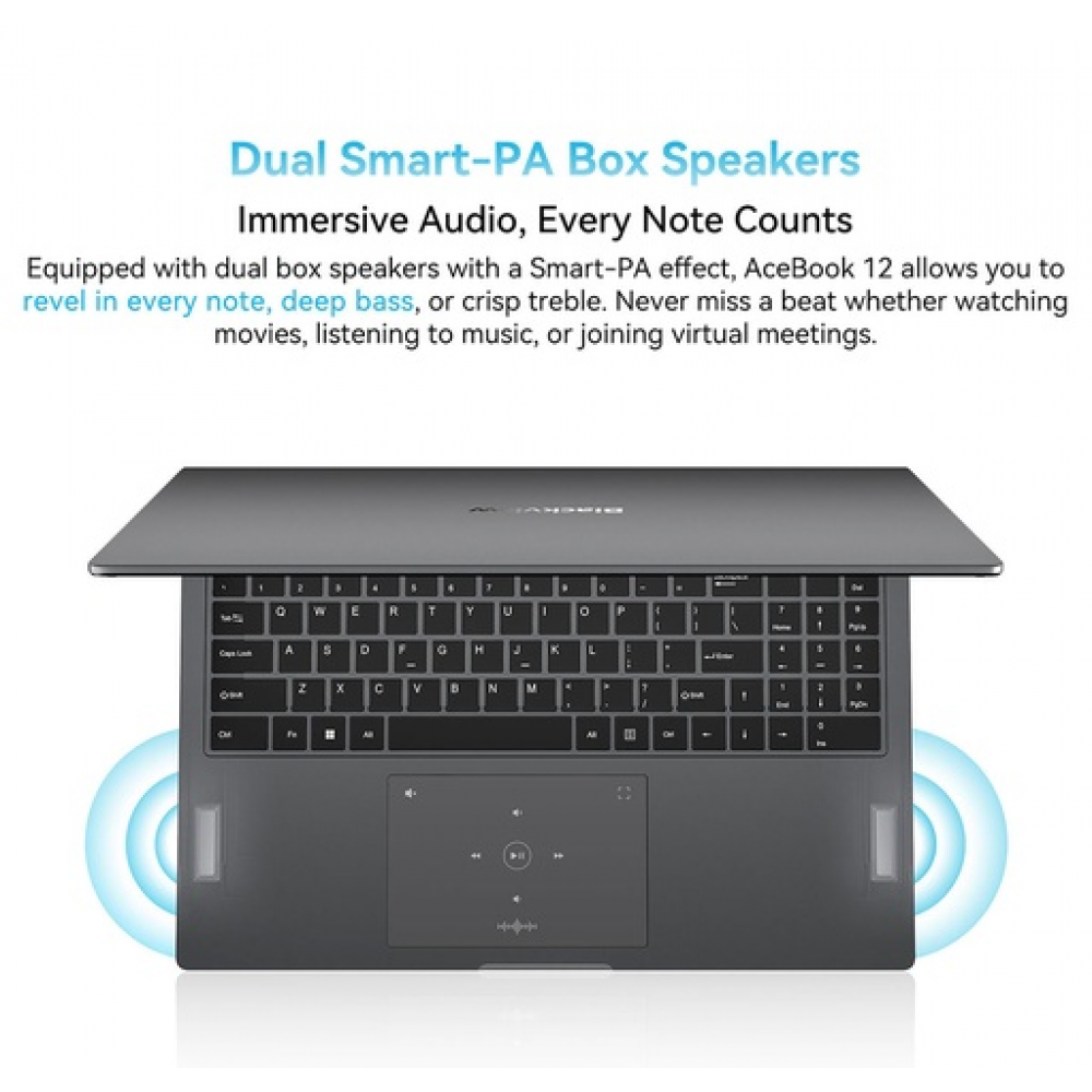 Blackview AceBook 12 16" Laptop – Intel Core i5-12450H, 16GB RAM, 512GB SSD, Windows 11 Pro 