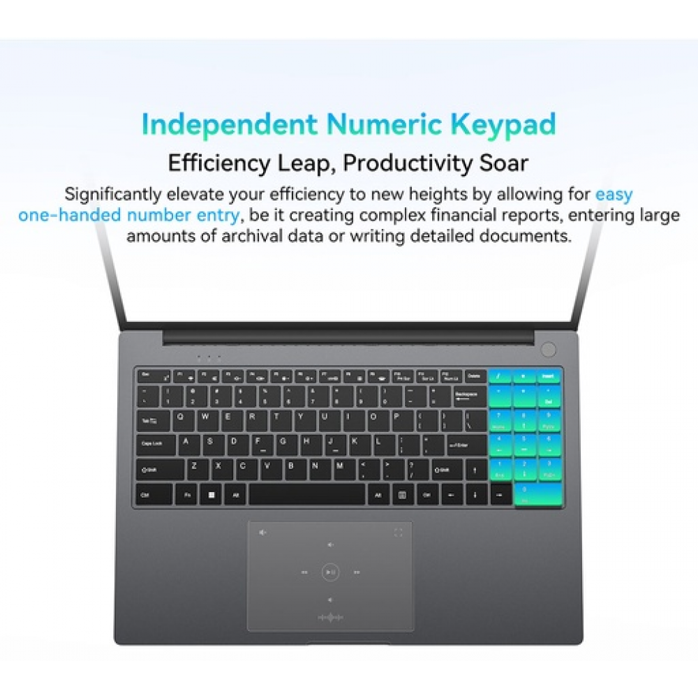 Blackview AceBook 12 16" Laptop – Intel Core i5-12450H, 16GB RAM, 512GB SSD, Windows 11 Pro 