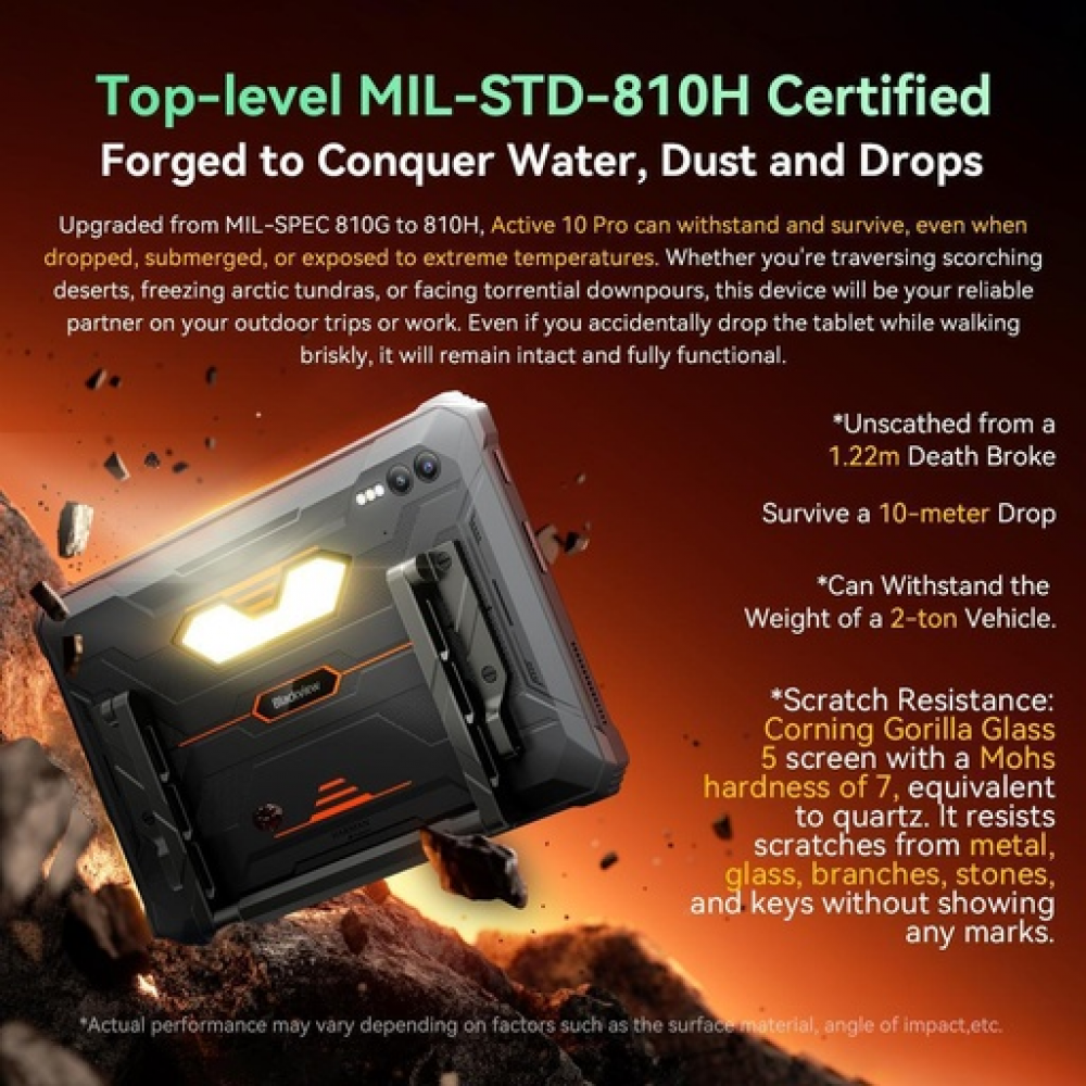 BlackView Active 10 Pro 5G 10.95" Tablet (12GB/512GB) Πορτοκαλί