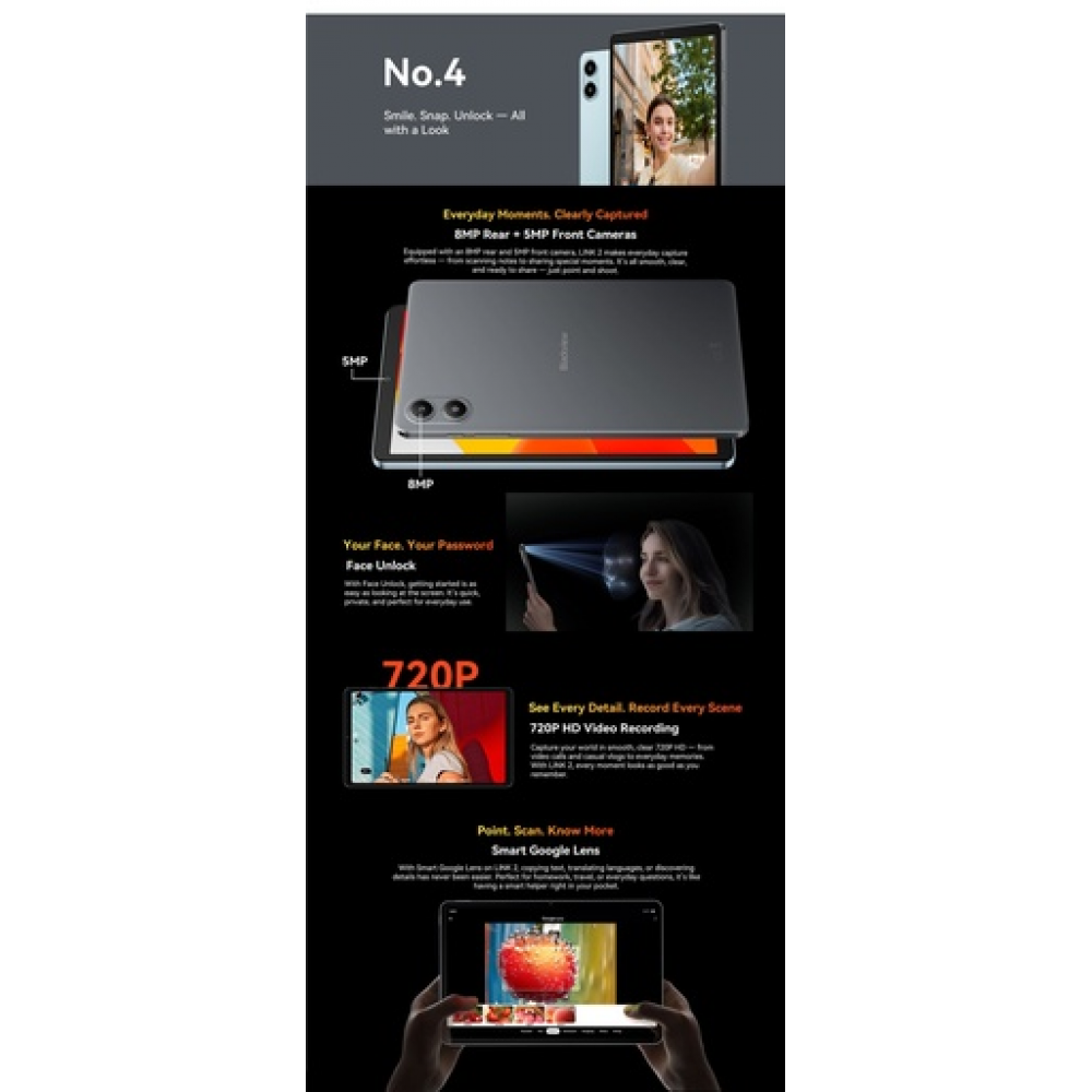 BlackView Link 2 8.68" με WiFi (4GB/128GB) Blue