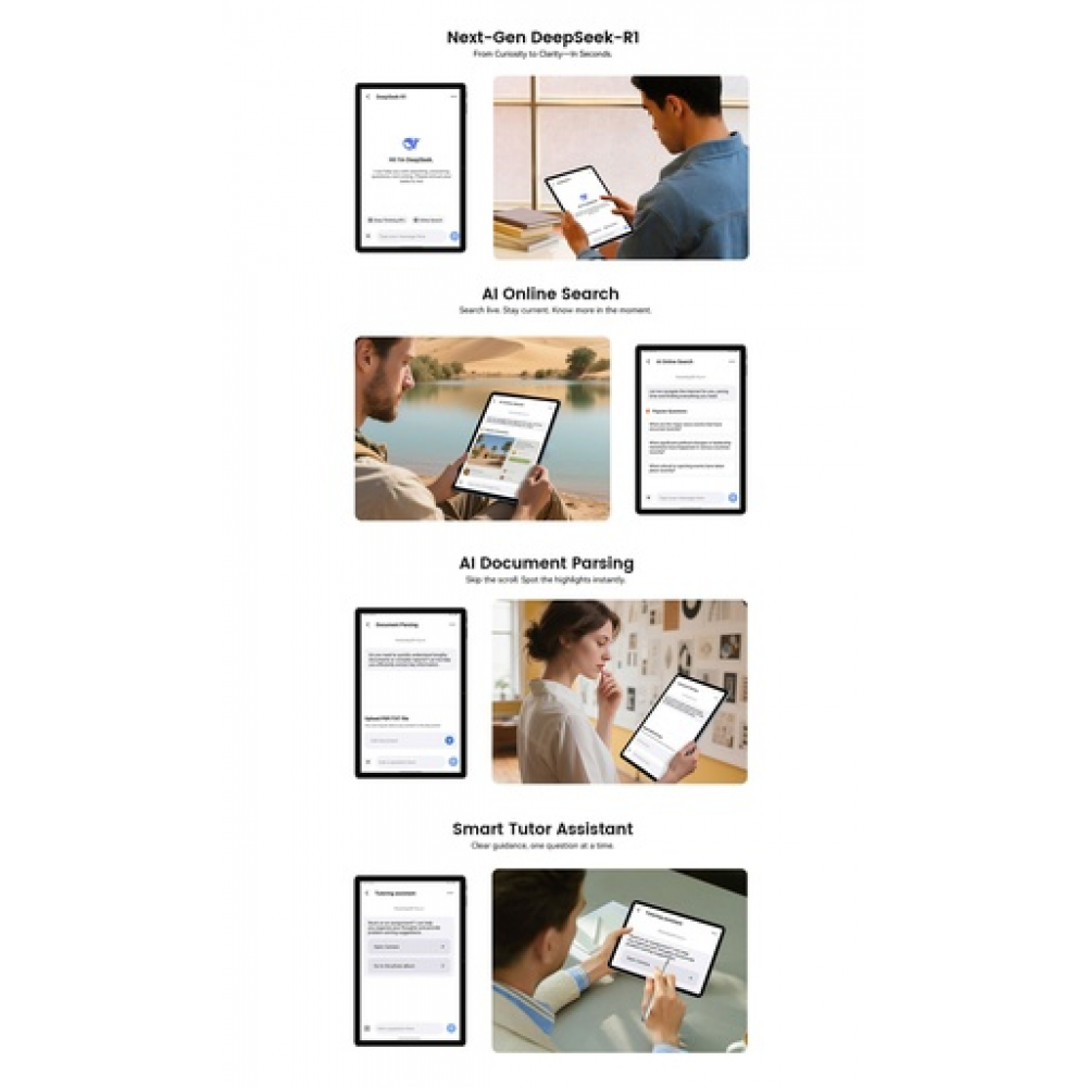 BlackView Link 8 12.7" 2K με WiFi (12GB/256GB) Grey Set Packing Gray