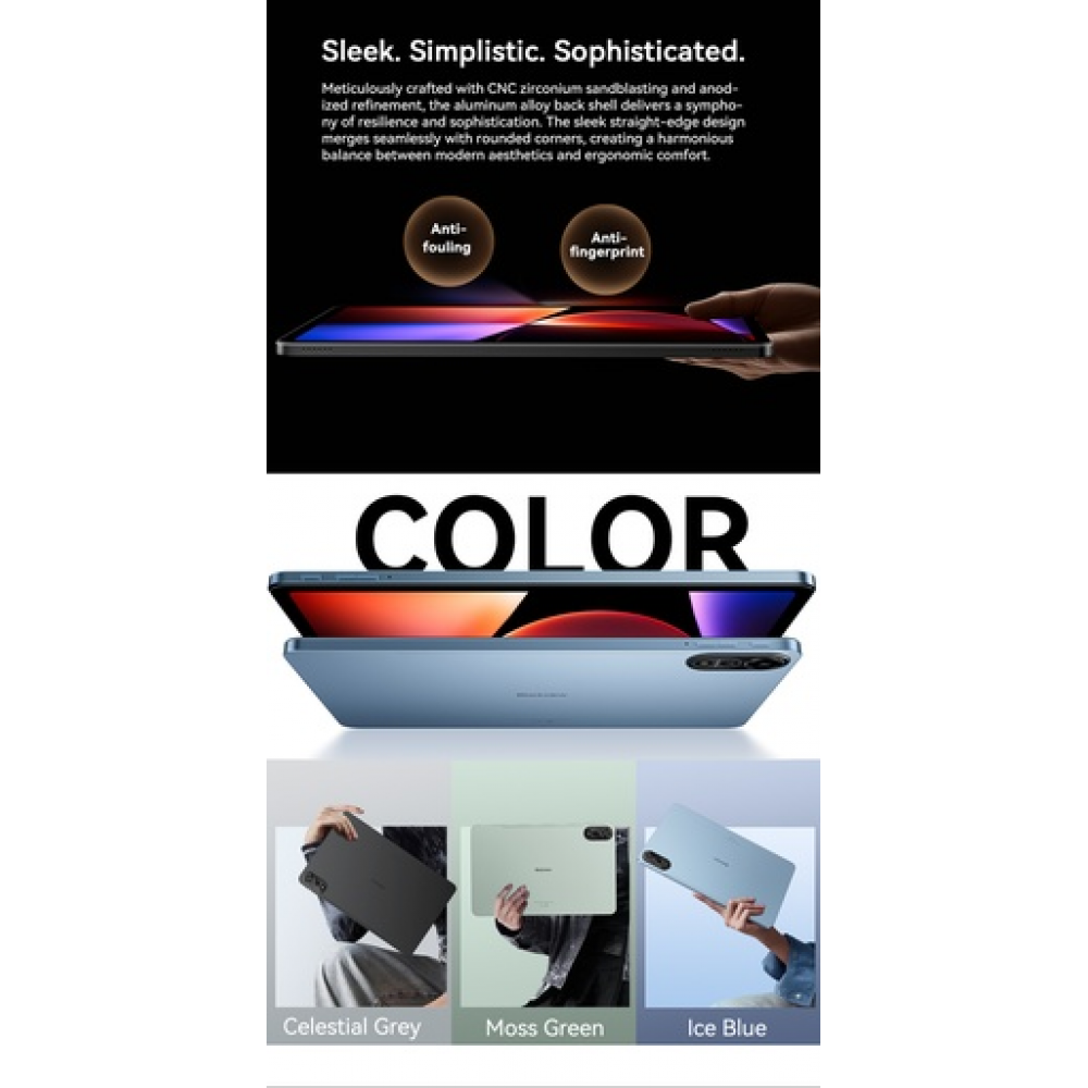 Blackview MEGA 2 – 12" Android 15 Tablet με WiFi | 12GB RAM, 256GB ROM | Space Blue Set