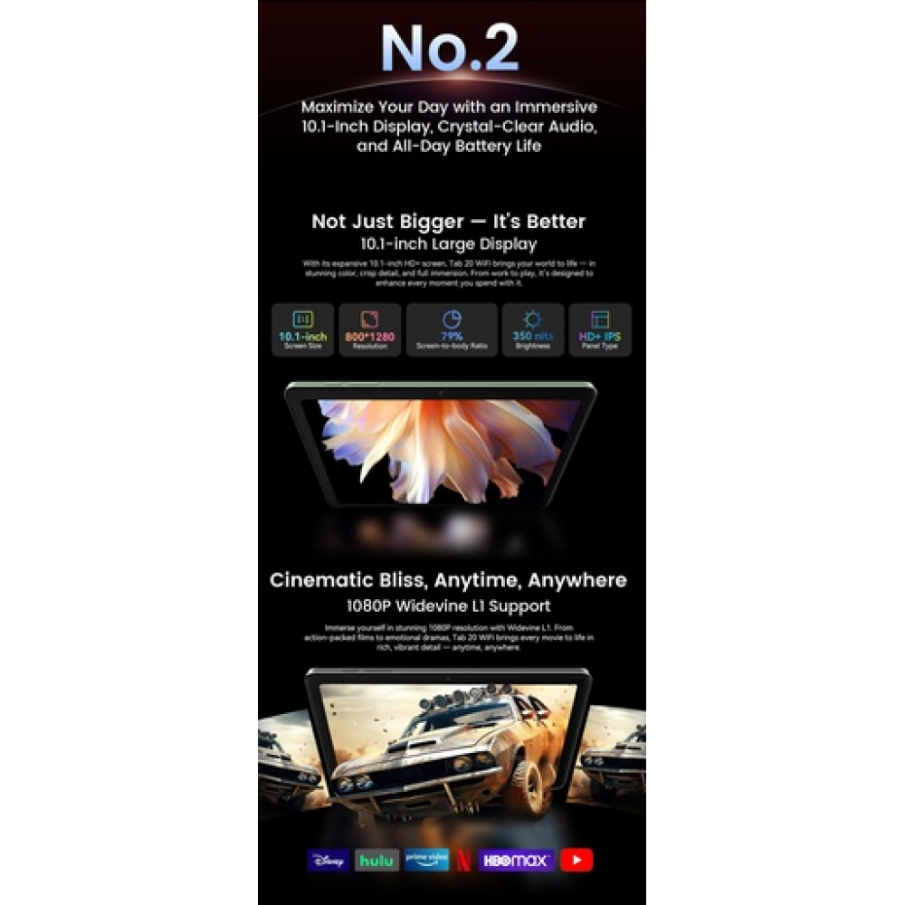 BlackView Tab 20 10.1" με WiFi (4GB/64GB) Green