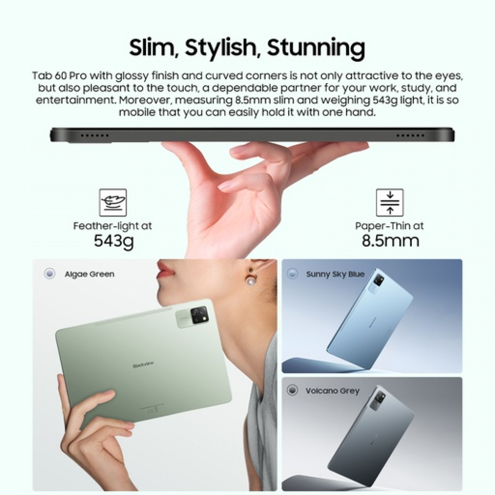 BlackView Tab 60 Pro 10.1" με WiFi & 4G (8GB/128GB) Set Packing Green