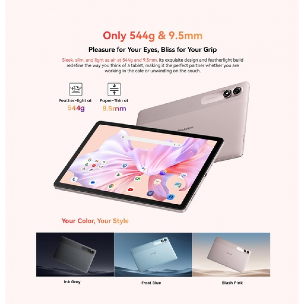 BlackView TAB 90 10.92" Tablet με WiFi & 4G (8GB/128GB) Blue
