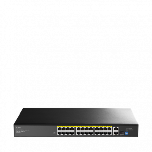 Cudy FS1026PS1 – Unmanaged PoE+ Switch με 24x PoE και 2 uplink