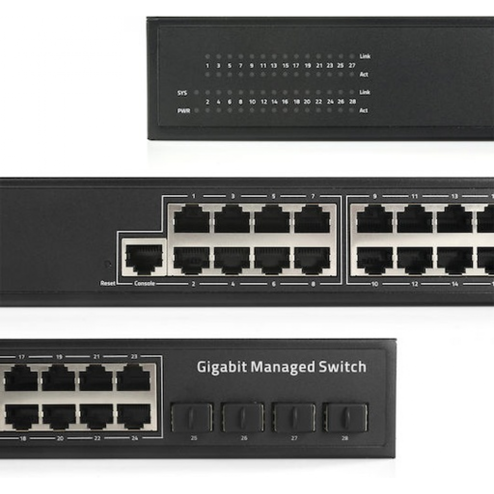 Cudy GS2024S2 – Managed L2 Switch με 24 θύρες Gigabit Ethernet & 4 SFP+