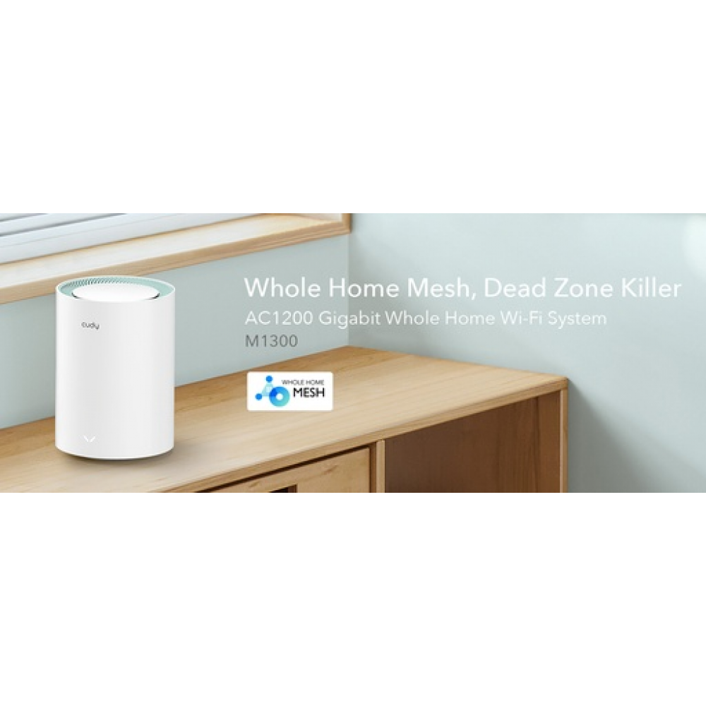 Cudy M1300 WiFi Mesh Network Access Point Wi‑Fi 5 Dual Band (2.4 & 5GHz)