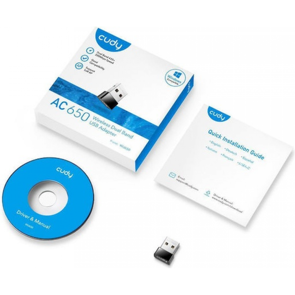 Cudy WU650 – AC650 WiFi USB Adapter