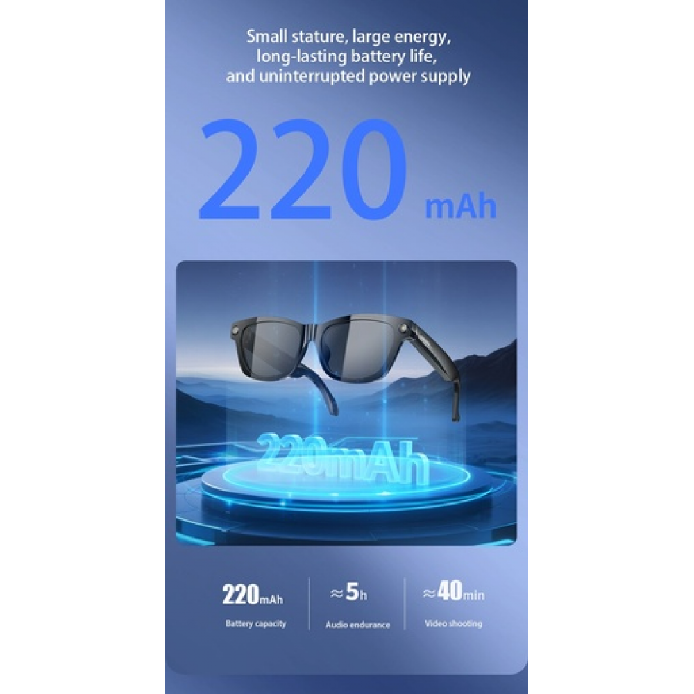 Blackview BV100 AI glasses 2K HD 800W Pixels Smart Glasses Anti-Blue Light