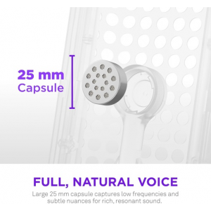 NZXT Capsule Elite Gaming Microphone White NZXT Capsule Elite Gaming Microphone White