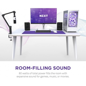 NZXT Relay PC Gaming Desktop Speakers Black NZXT Relay PC Gaming Desktop Speakers Black