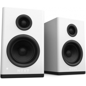 NZXT Relay PC Gaming Desktop Speakers White NZXT Relay PC Gaming Desktop Speakers White