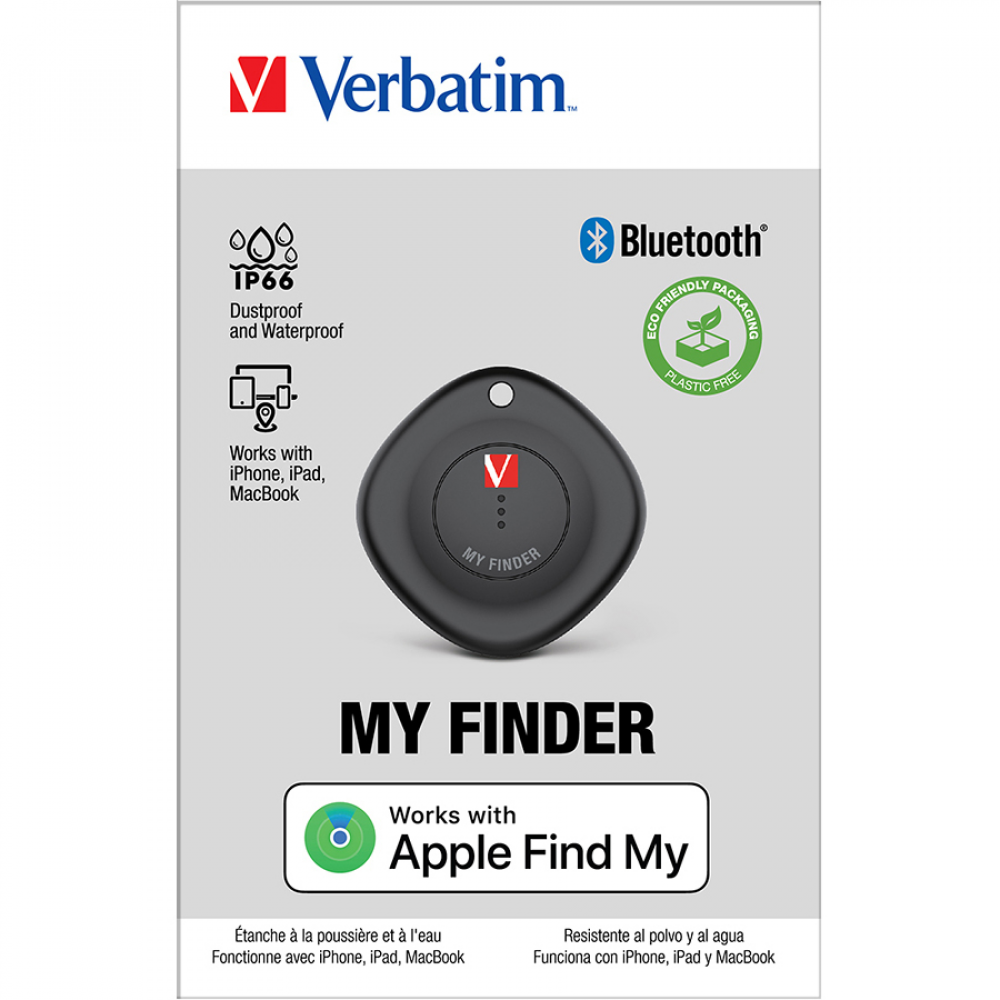 Verbatim My Finder Bluetooth Item Finder 1 pack Black