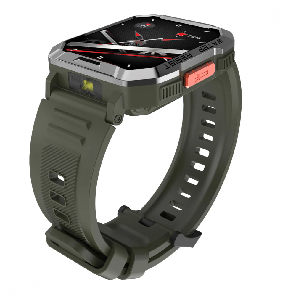 BlackView W60 47mm Smartwatch με Παλμογράφο (KHAKI)