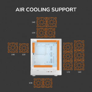 Cougar AirFace Pure PRO Gaming Midi White Cougar AirFace Pure PRO Gaming Midi White
