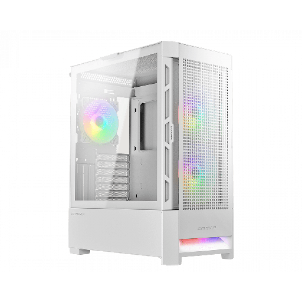 Cougar AirFace RGB Gaming Midi Tower White