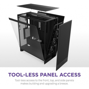 NZXT H7 Flow (2024) Mid-Tower Case - All Black NZXT H7 Flow (2024) Mid-Tower Case - All Black