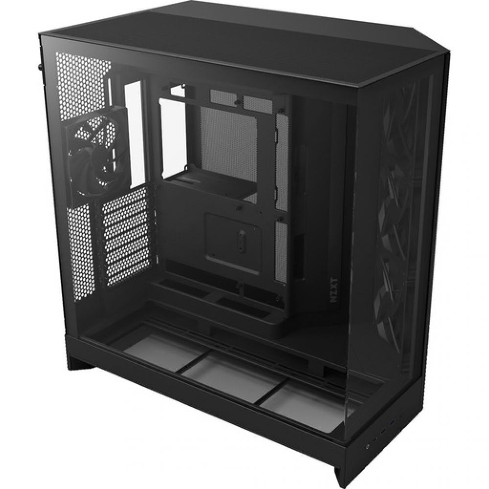 NZXT H9 Flow Large Dual-Chamber Mid-Tower ATX Airflow Case Black
