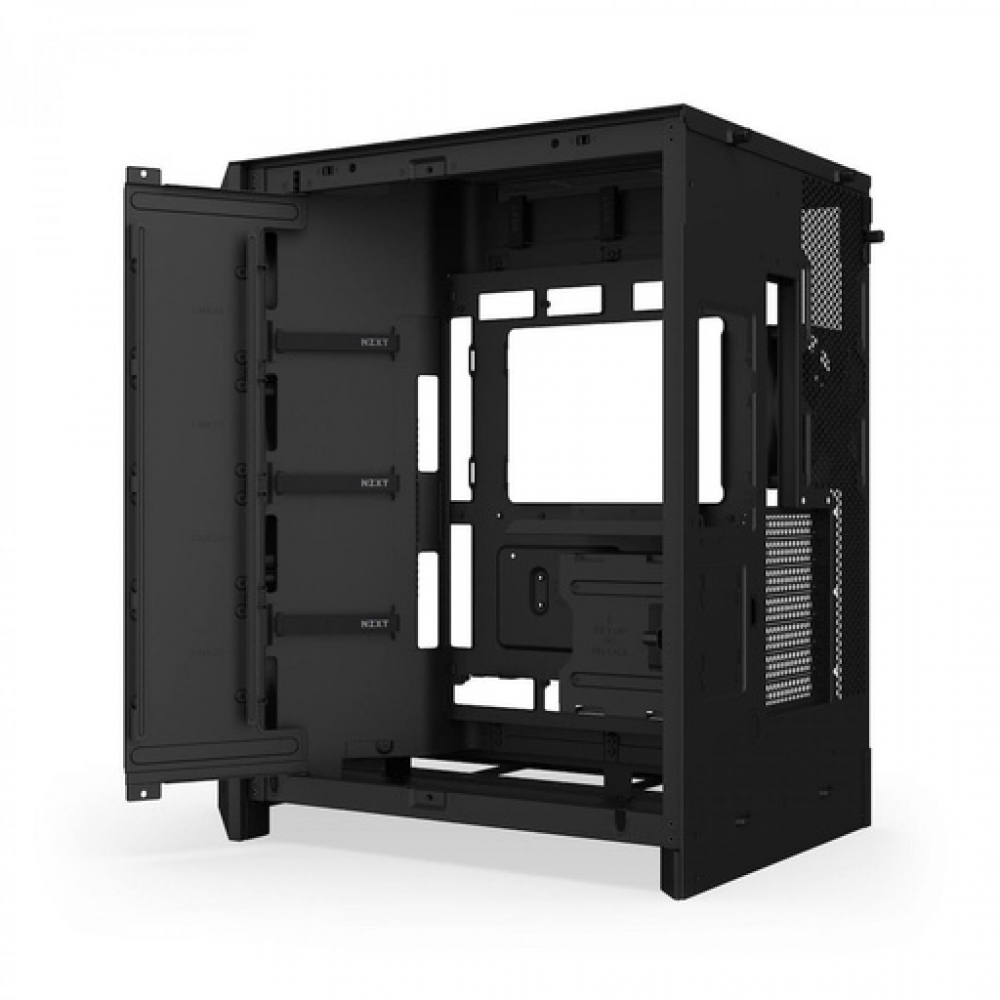 NZXT H9 Flow RGB Large Dual-Chamber Mid-Tower ATX Airflow Case Black