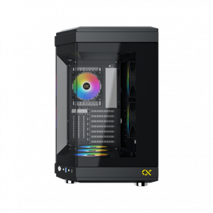Xigmatek Cubi Black , 6x προ-εγκατεστημένα RGB FANS , Full Tempered glass