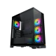 Xigmatek Endorphin Ultra , 5x προ-εγκατεστημένα RGB FANS , Full Tempered glass, Μαύρο