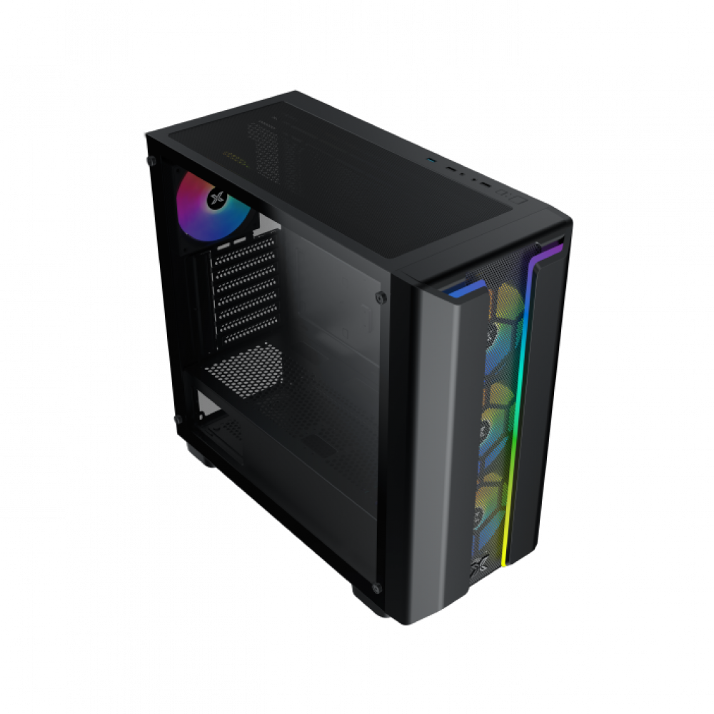 Xigmatek Gaming Y Pro  Black , 4x προ-εγκατεστημένα RGB FANS