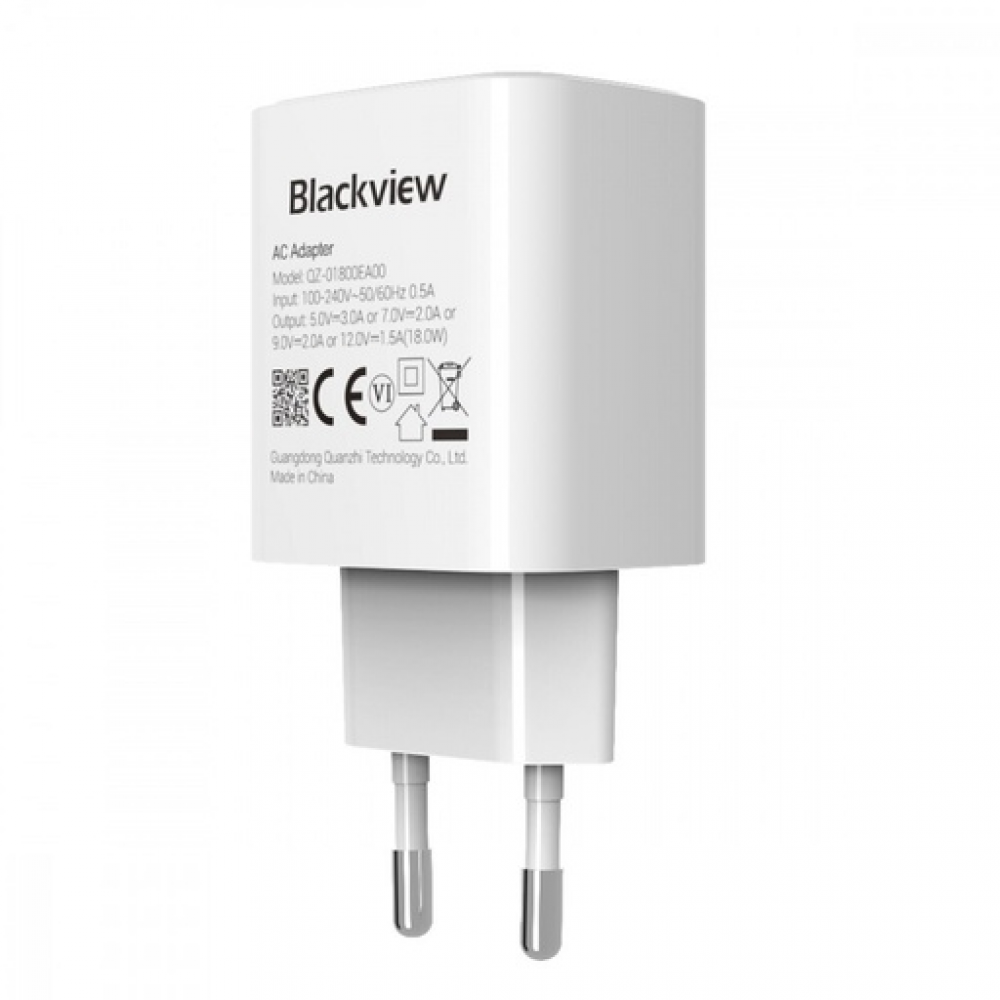 BlackView Φορτιστής Χωρίς Καλώδιο με Θύρα USB-A 18W Quick Charge 3.0 Λευκός