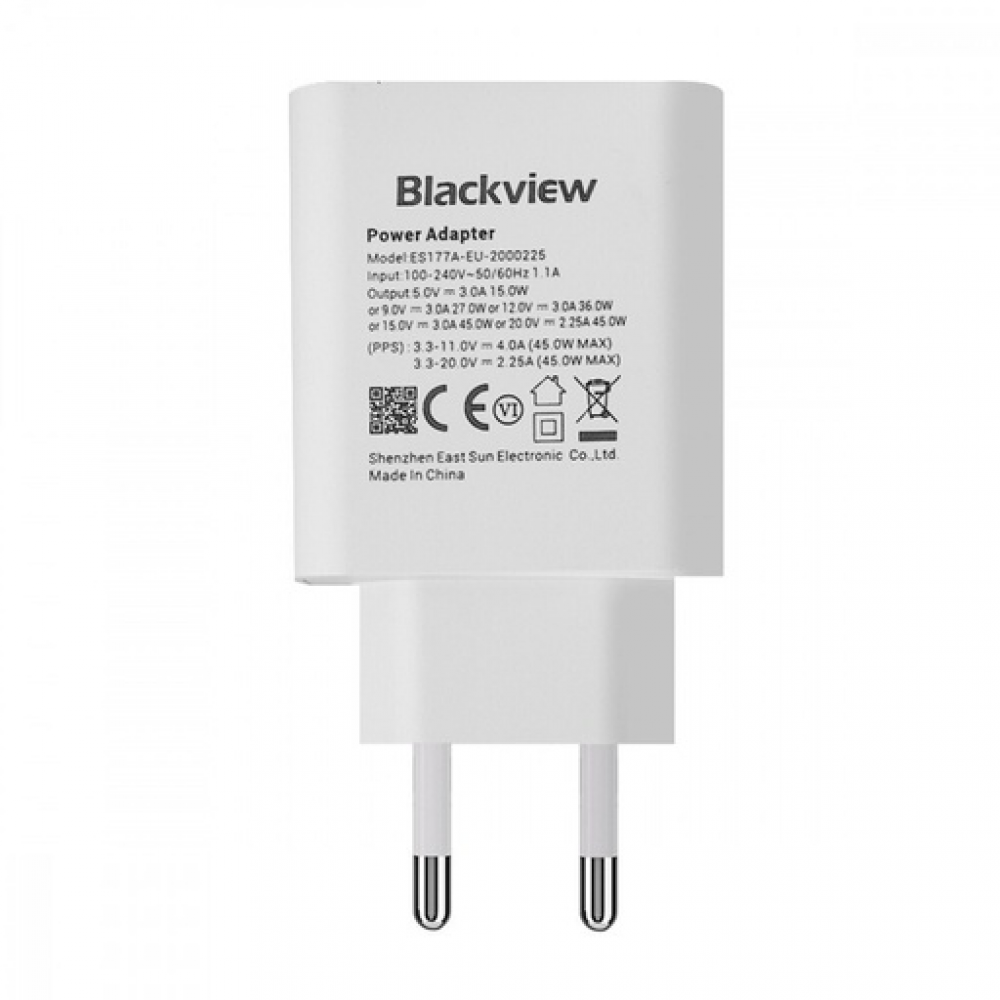 BlackView Φορτιστής Χωρίς Καλώδιο με Θύρα USB-C 45W Power Delivery Λευκός 