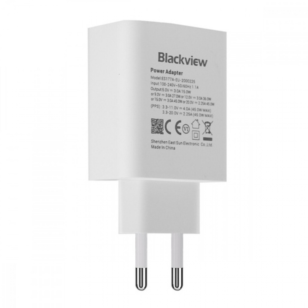 BlackView Φορτιστής Χωρίς Καλώδιο με Θύρα USB-C 45W Power Delivery Λευκός 
