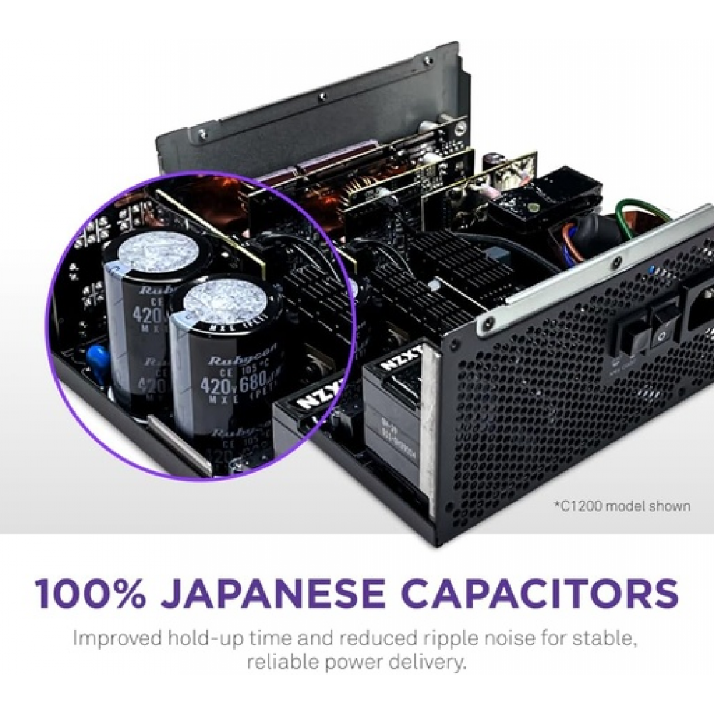 NZXT C850 Gold ATX 3.1 850W Μαύρο Τροφοδοτικό Υπολογιστή Full Modular 80 Plus Gold